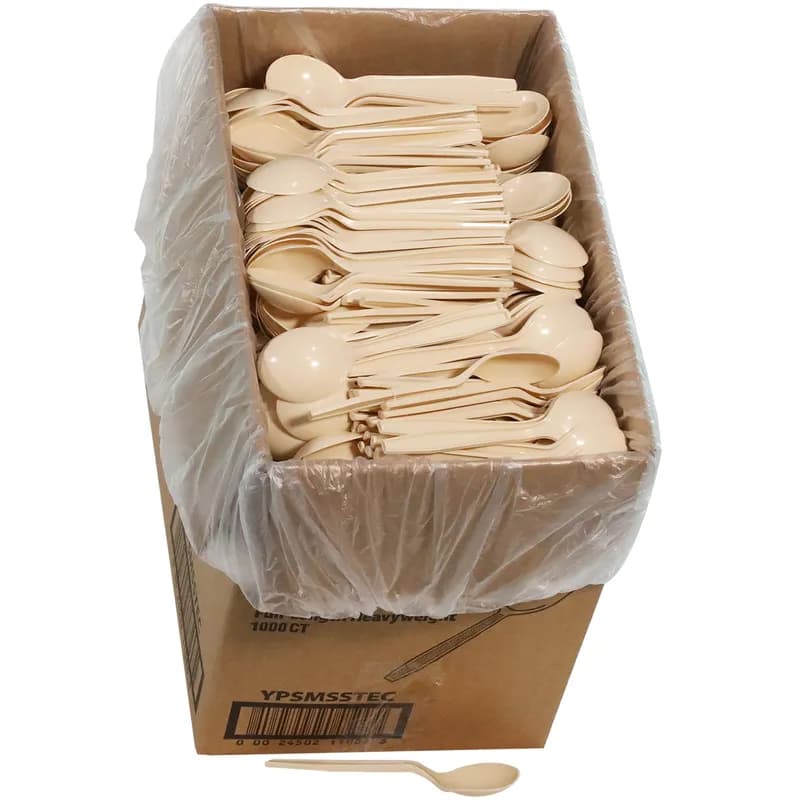 Soup Spoon Full Size 5.5 IN PSM Tan Heavyweight 1000/Case