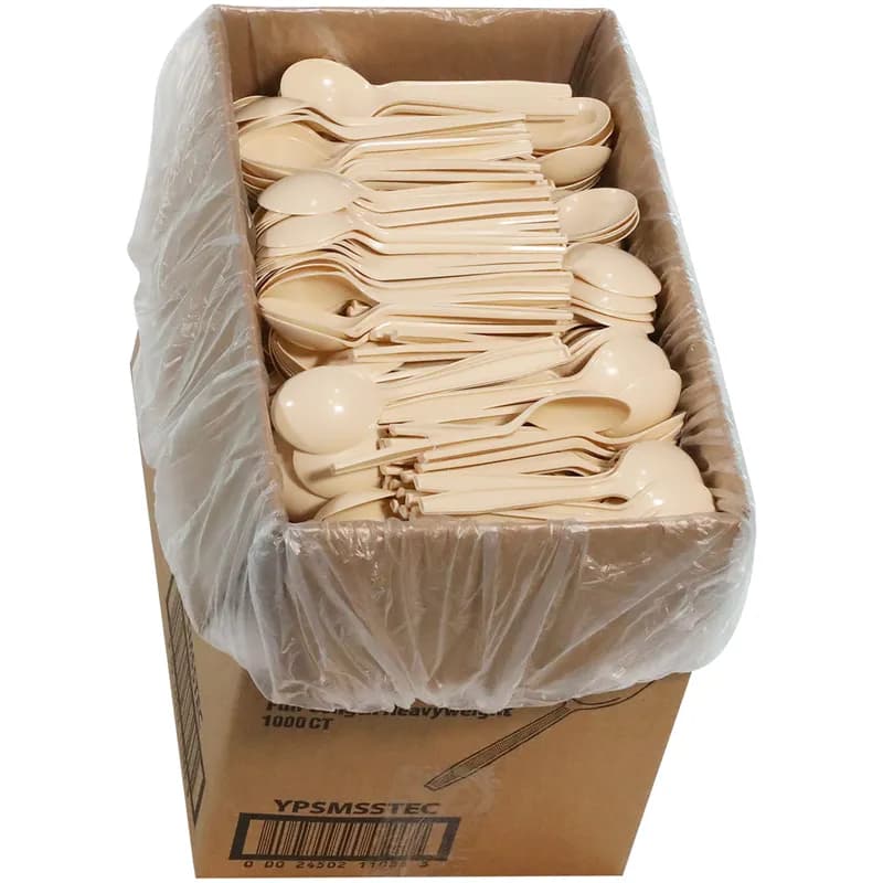 Soup Spoon Full Size 5.5 IN PSM Tan Heavyweight 1000/Case