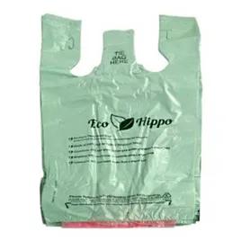 Bag 12X7X22 IN 15MIC Green Compostable T-Shirt 1300/Case