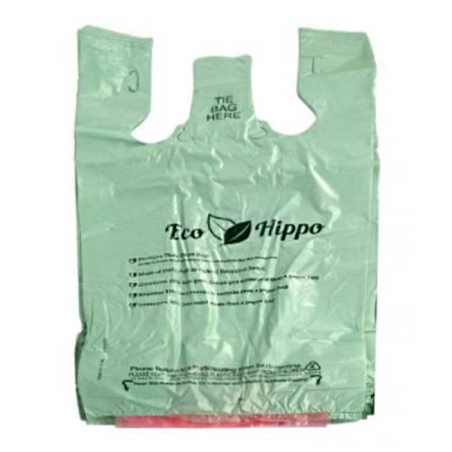 Bag 12X7X22 IN 15MIC Green Compostable T-Shirt 1300/Case