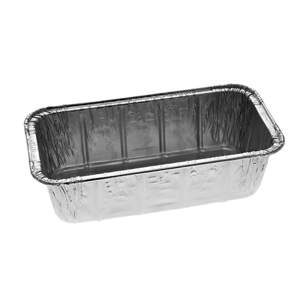 Loaf Pan 1.5 LB 7.375X3.625X2.344 IN Aluminum Rectangle Full Curl 500/Case
