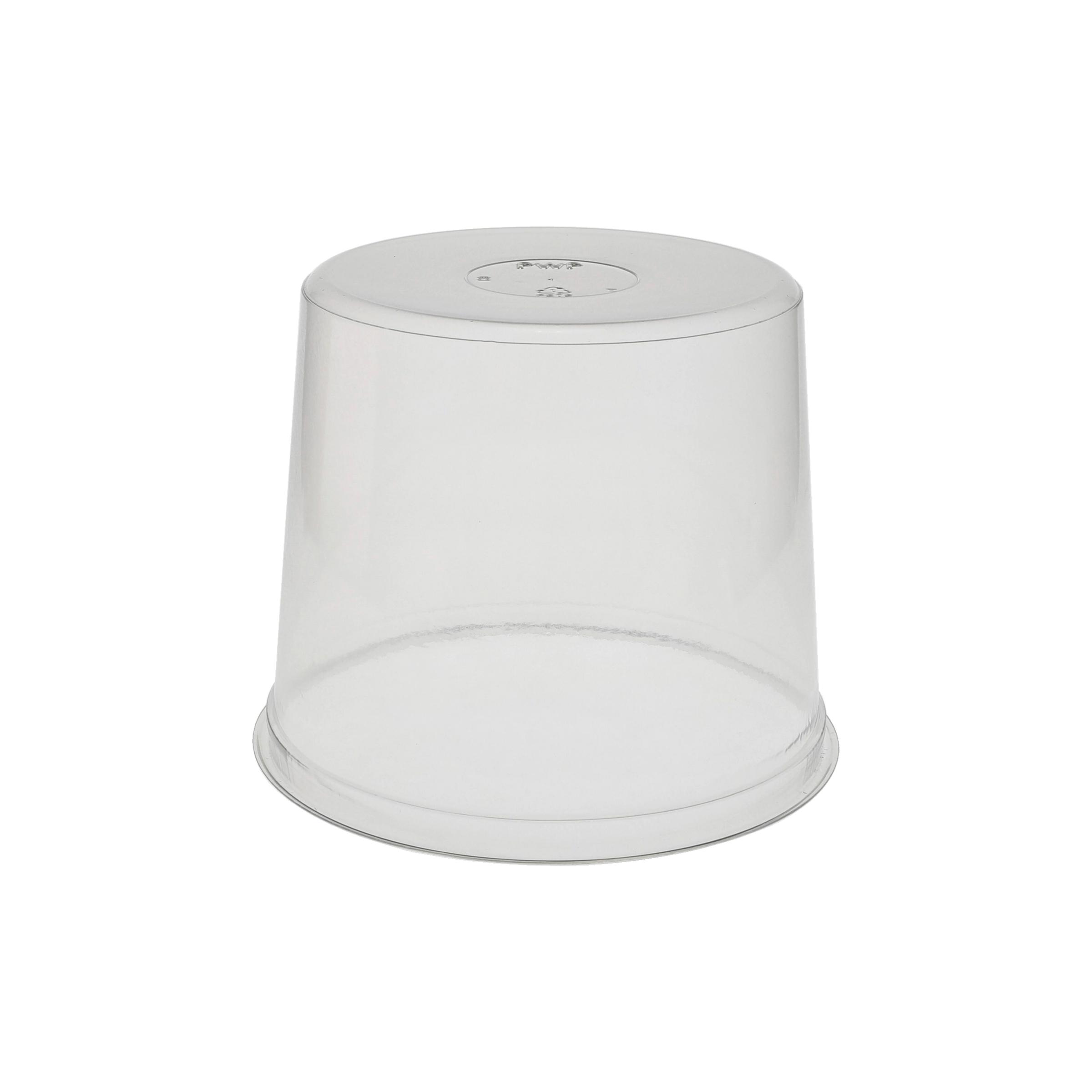 Lid 6.83X5.57 IN PET Clear Round For Container 300/Case