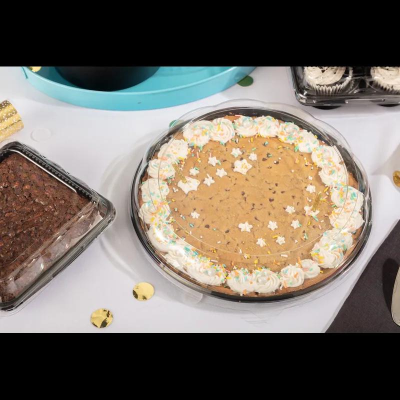 Lid Polyethylene Terephthalate (PET) Rosedome 12 IN Clear For After Bake Bakery Container 75/Case