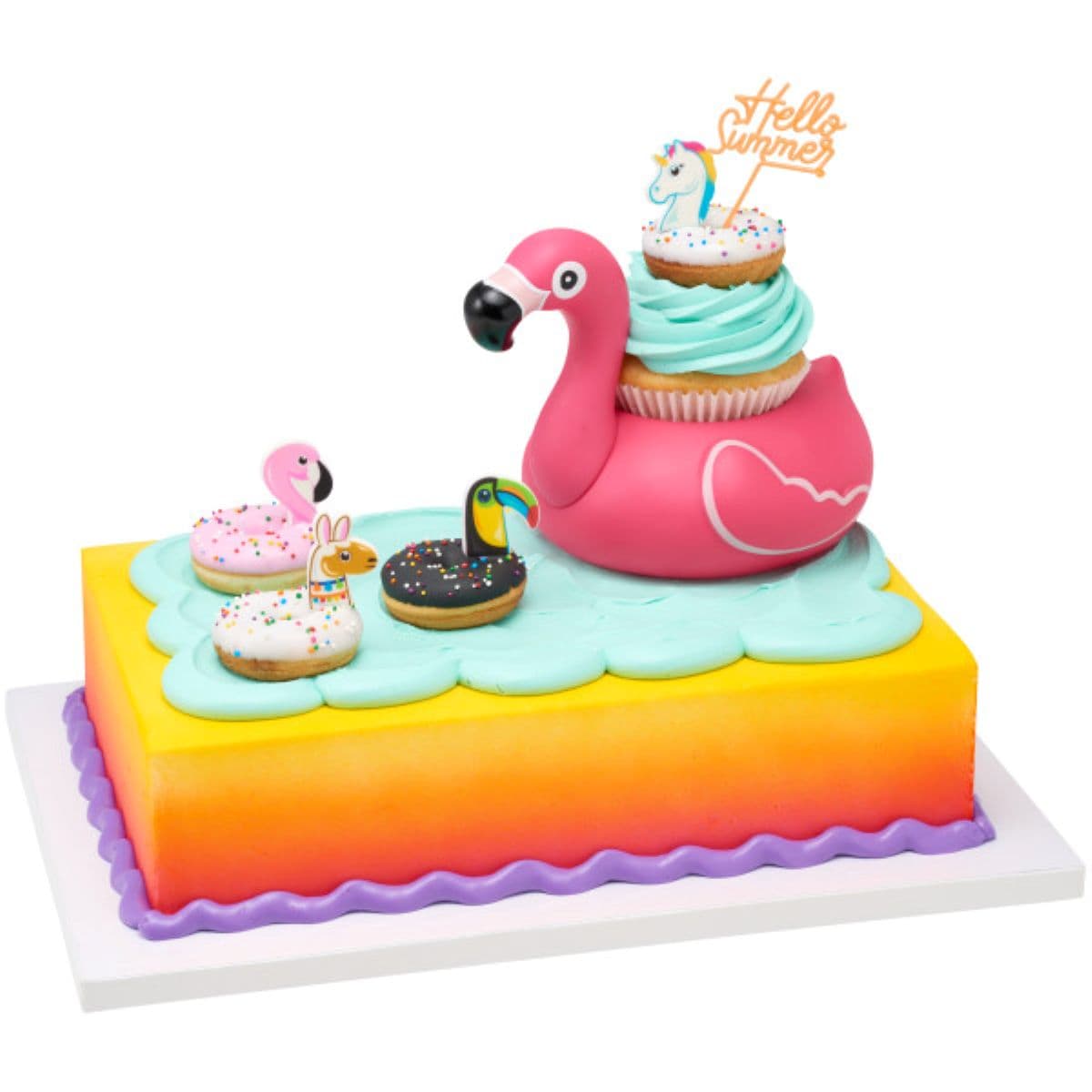 Sweet Décor® Cake Topper Kit 320 Piece Sugar Vanilla Pool Floaty Creations 320/Bag