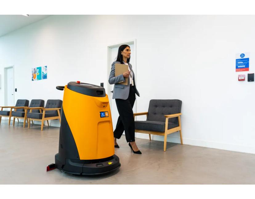 Taski® Ecobot 50 Robotic Floor Scrubber 33X27X40 IN 7.9 GAL 18 27.6IN Off-Board Charger Pad Lithium-Ion Battery 1/Each