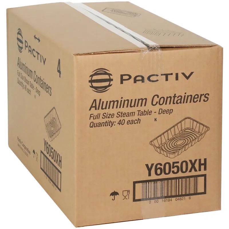 Steam Table Pan Full Size 346 OZ 19.6X11.6X3.4 IN Aluminum Silver 40/Case