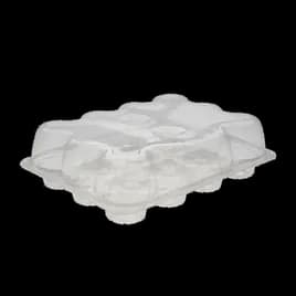 Cupcake Container With Hinged Lid 12 CT 12.75X9.677 IN PET Clear 120/Case