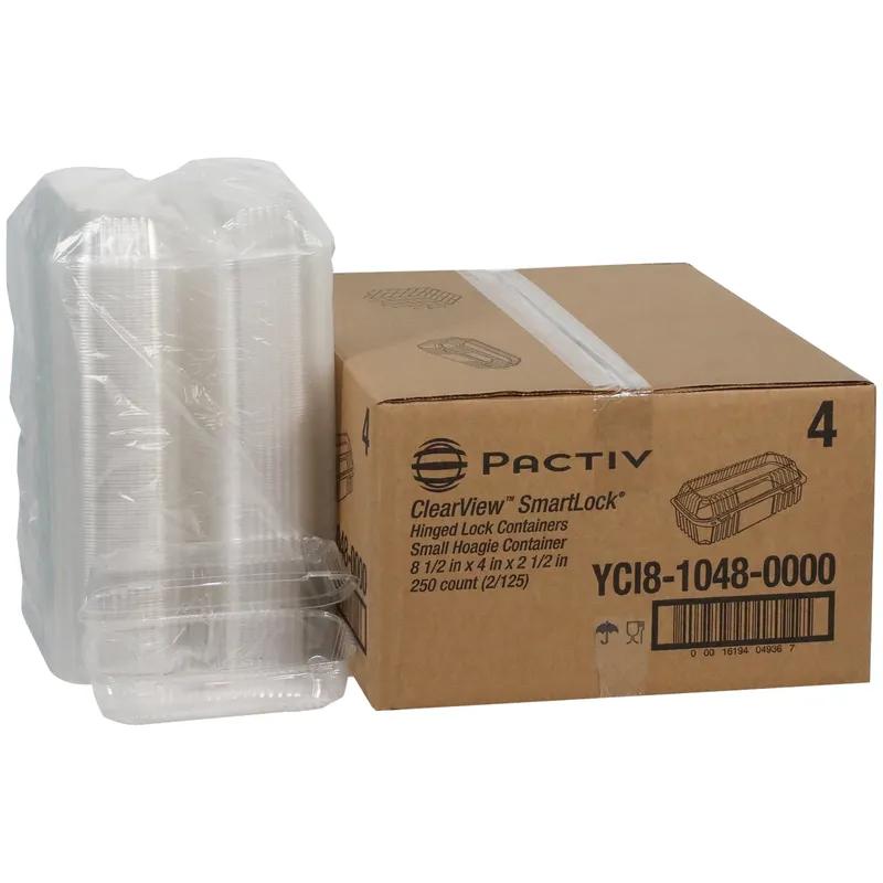 Take-Out Container 23 OZ 8.5X4X3.25 IN OPS Clear Rectangle 250/Case