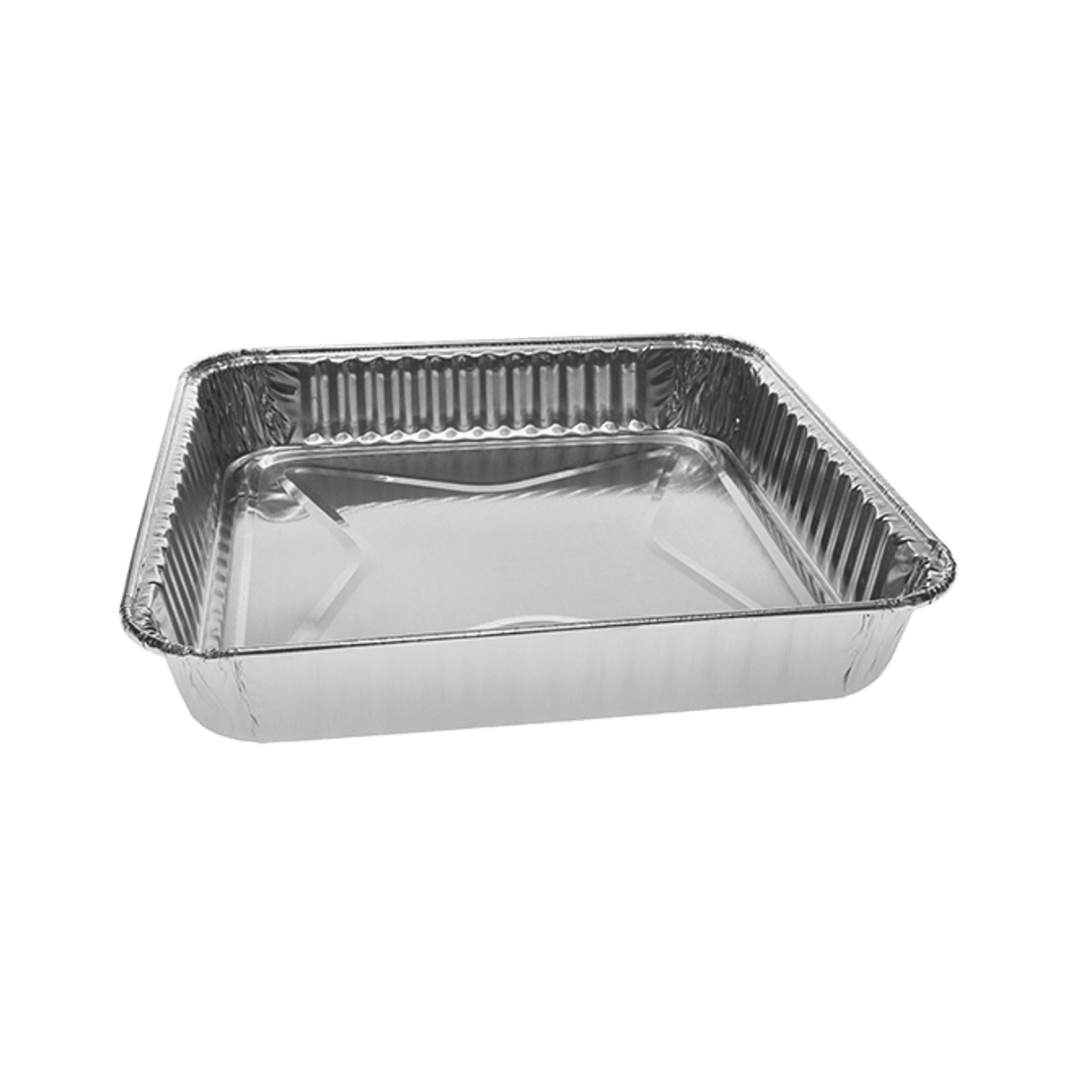 Cake Pan 32.2 OZ 8X8 IN Aluminum Silver Square Full Curl 300/Case