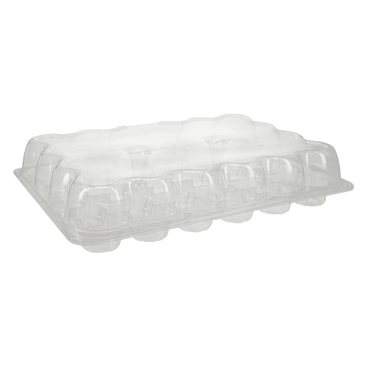 Cupcake Container & Lid Combo 24 CT PET Clear 50/Case