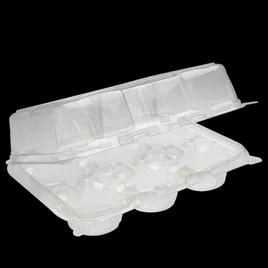 Cupcake Container With Hinged Lid 6 CT 10X7 IN PET Clear 120/Case