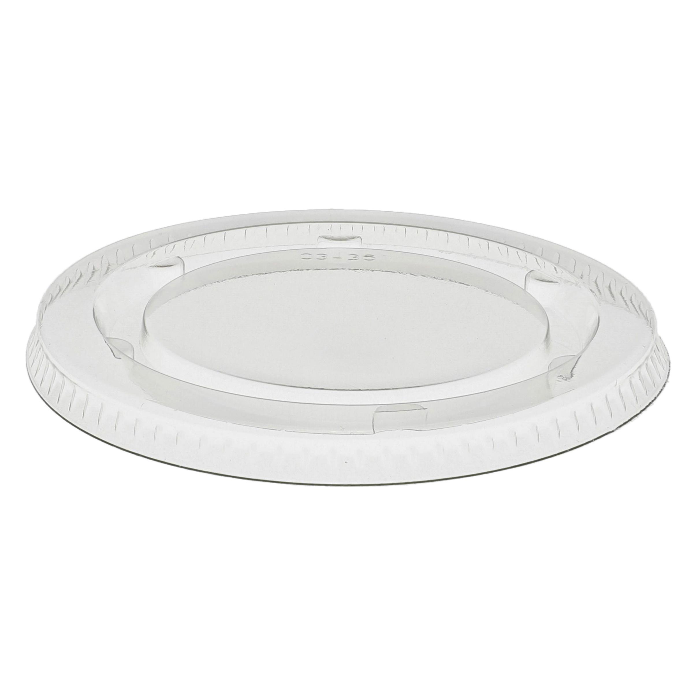 Lid Flat 3.04X0.23 IN PET Clear For 3-4 OZ Portion Cup 2400/Case