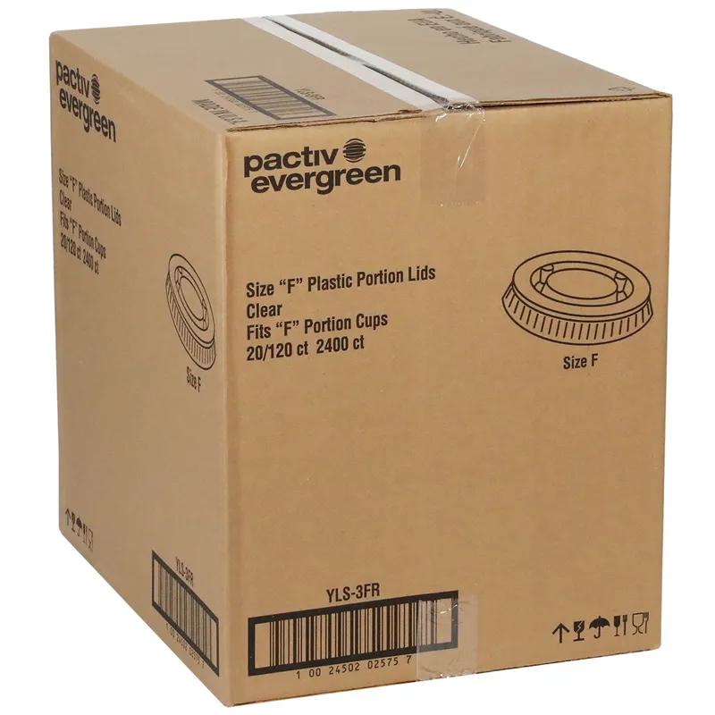 Lid Flat 3.04X0.23 IN PET Clear For 3-4 OZ Portion Cup 2400/Case
