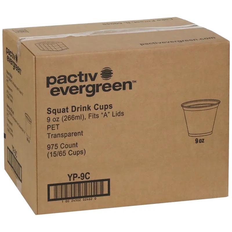 Cold Cup Squat 9 OZ RPET Clear Round 975/Case