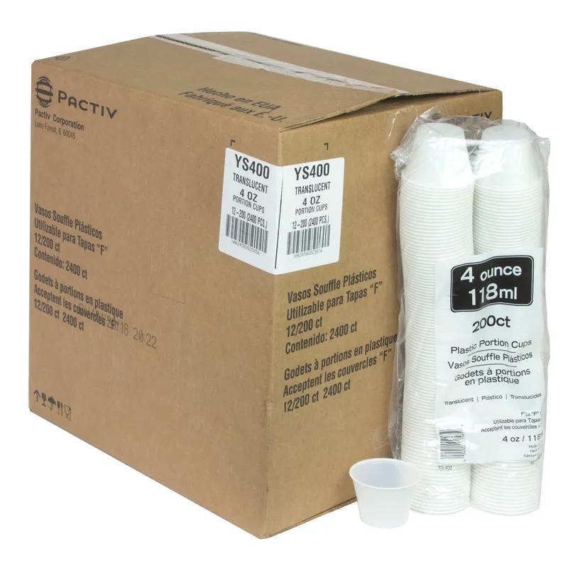 Souffle & Portion Cup 4 OZ HIPS Translucent 2400/Case