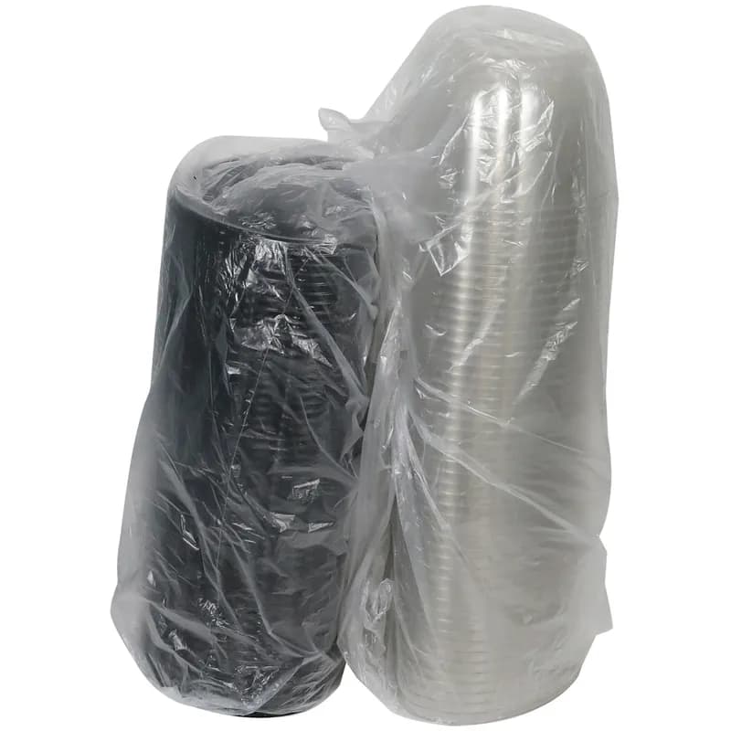 Cake Half Container & Lid Combo 8X8X5.25 IN PET Black Clear 100/Case