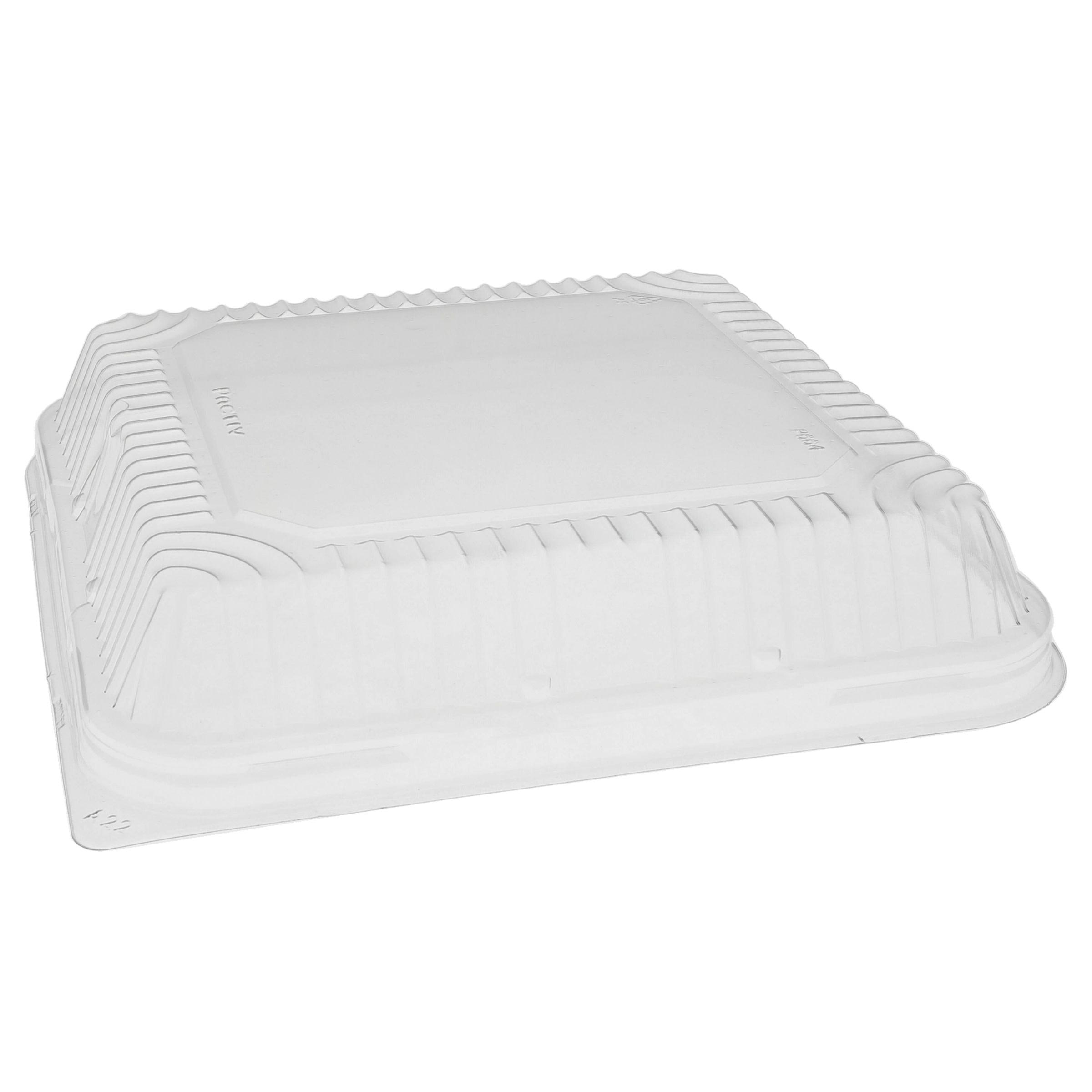 Lid Dome 8.25X8.25 IN OPS Clear Square For Aluminum Container 252/Case