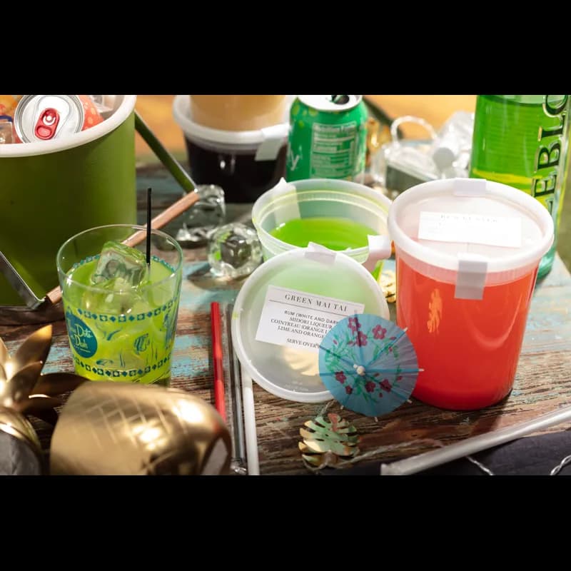 Food Deli Container Base & Lid Combo 16 OZ PP LLDPE Clear Round Microwave Safe 240/Case