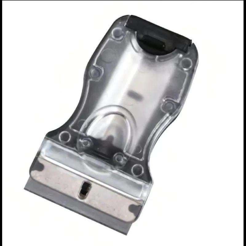 Glass Scraper Blade 9X5.25X3 IN Metal Gray Holder With 2 Blades 1/Each