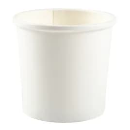 Food Container 12 OZ Paper White Round 500/Case