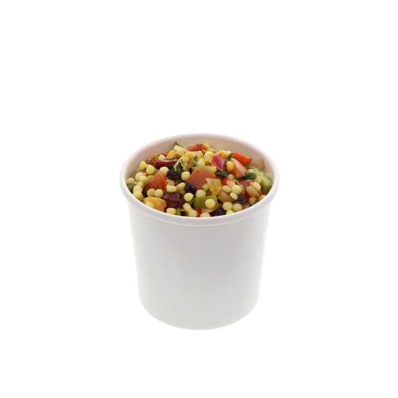 Food Container 12 OZ Paper White Round 500/Case