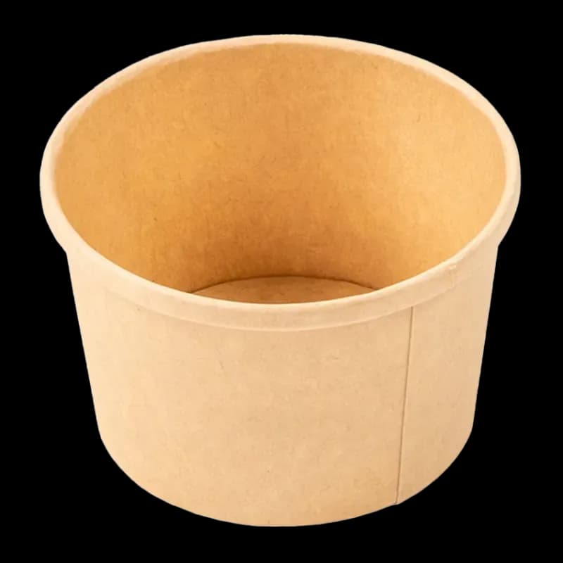Food Container 8 OZ Paper Kraft Round 500/Case
