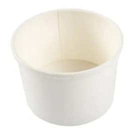 Food Container 8 OZ Paper White Round 500/Case