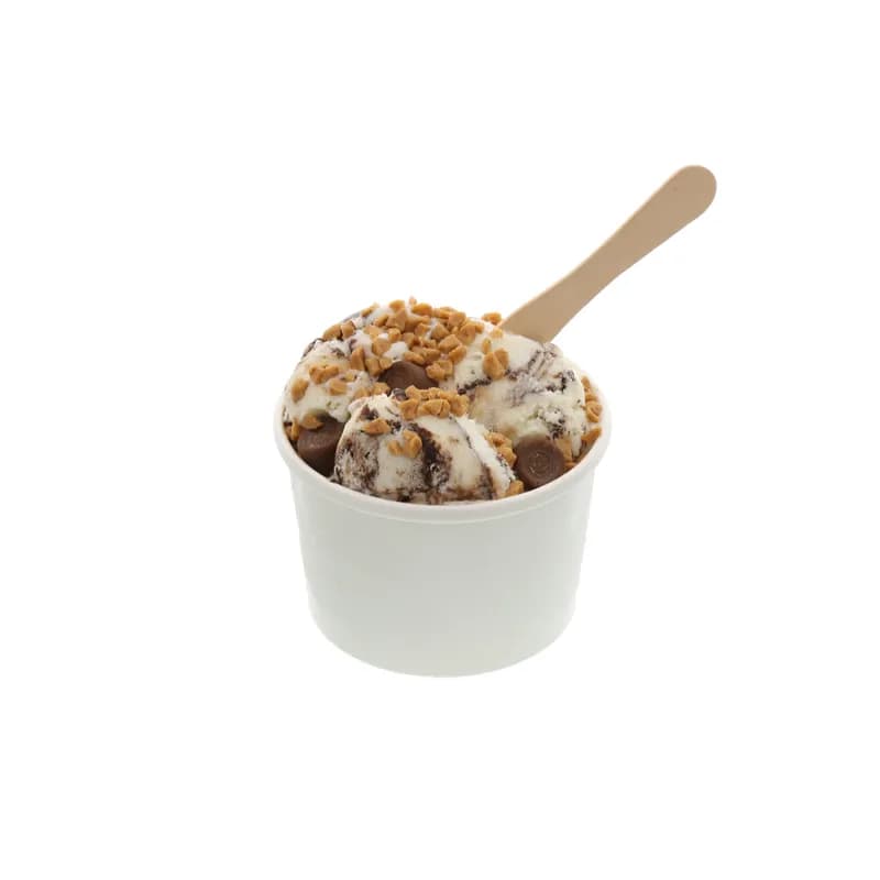 Food Container 8 OZ Paper White Round 500/Case