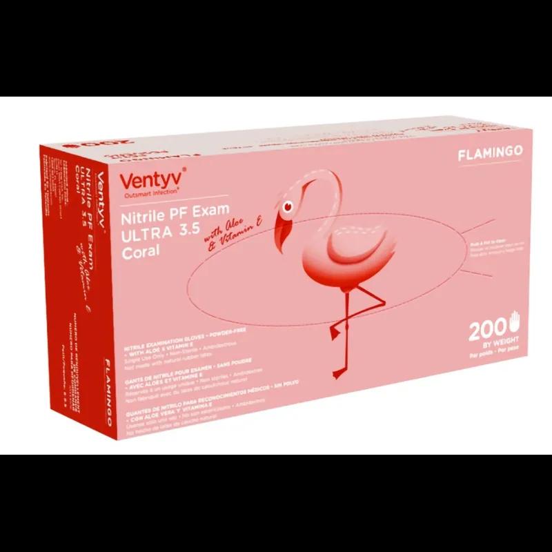Examination Gloves Medium (MED) Nitrile Powder-Free Coated with Aloe & Vit E 200/Case
