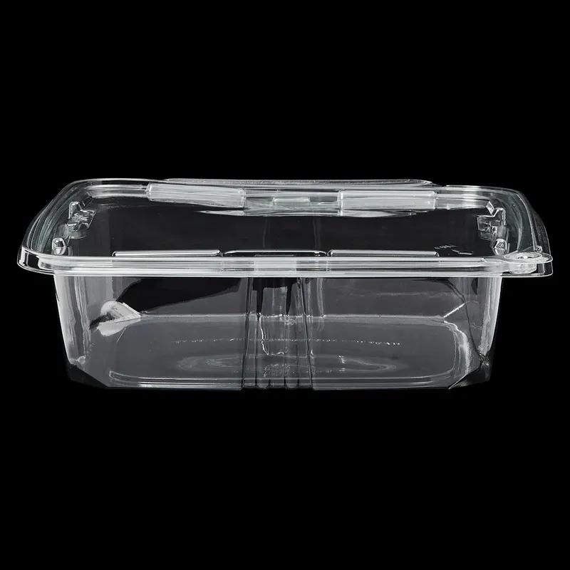 Victoria Bay Deli Container Hinged 48 OZ RPET Clear Tamper-Evident 88 Count/Pack 2 Packs/Case 176 Count/Case