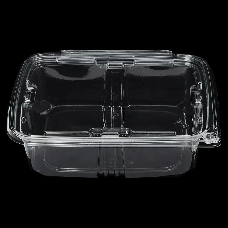 Victoria Bay Deli Container Hinged 48 OZ RPET Clear Tamper-Evident 88 Count/Pack 2 Packs/Case 176 Count/Case
