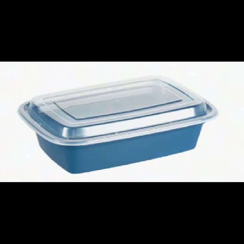 Take-Out Container Base & Lid Combo 38 OZ Navy 100/Case