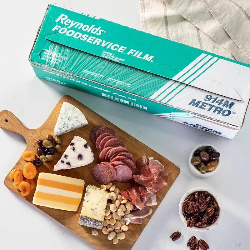 Reynolds® Metro™ Multi-Purpose Cling Film Roll 18IN X2000FT PVC Clear With Dispenser Box 1/Roll