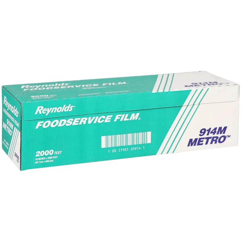 Reynolds® Metro™ Multi-Purpose Cling Film Roll 18IN X2000FT PVC Clear With Dispenser Box 1/Roll