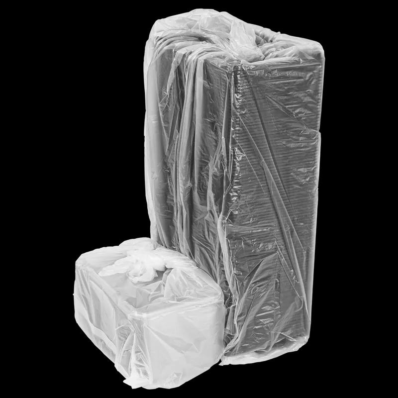 Stalk Market Sushi Take-Out Tray Base & Lid Combo 8.875X5.75X1.75 IN PLA Black Clear 300/Case