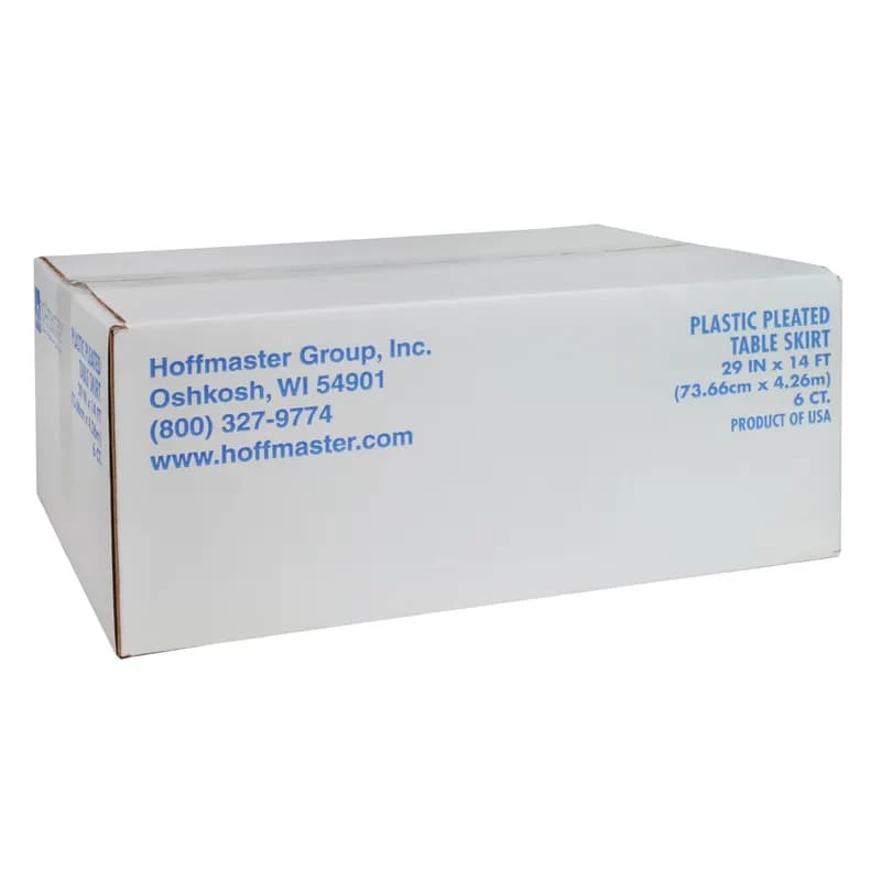 Table Skirt 29X168 IN Plastic Red 6/Case