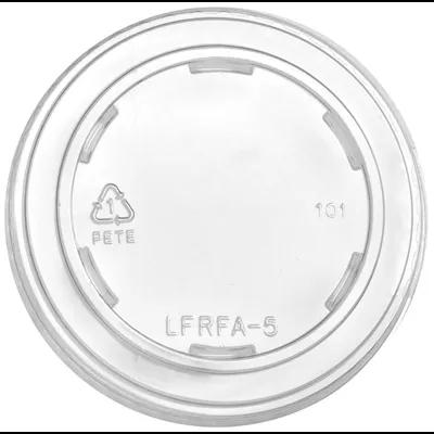 Lid Flat PET Clear Round For 5 OZ Container 1000/Case