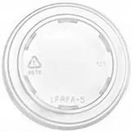 Lid Flat PET Clear Round For 5 OZ Container 1000/Case