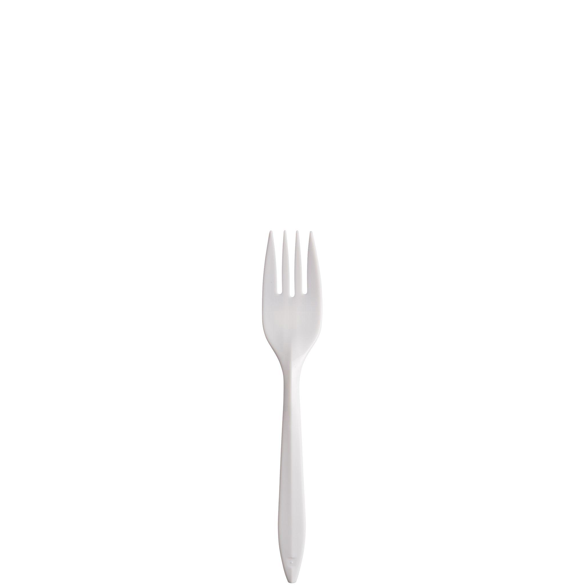 Dart® Style Setter® Fork 6 IN PP White Medium Weight 1000/Case