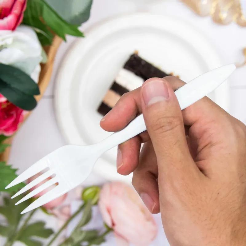 Dart® Style Setter® Fork 6 IN PP White Medium Weight 1000/Case