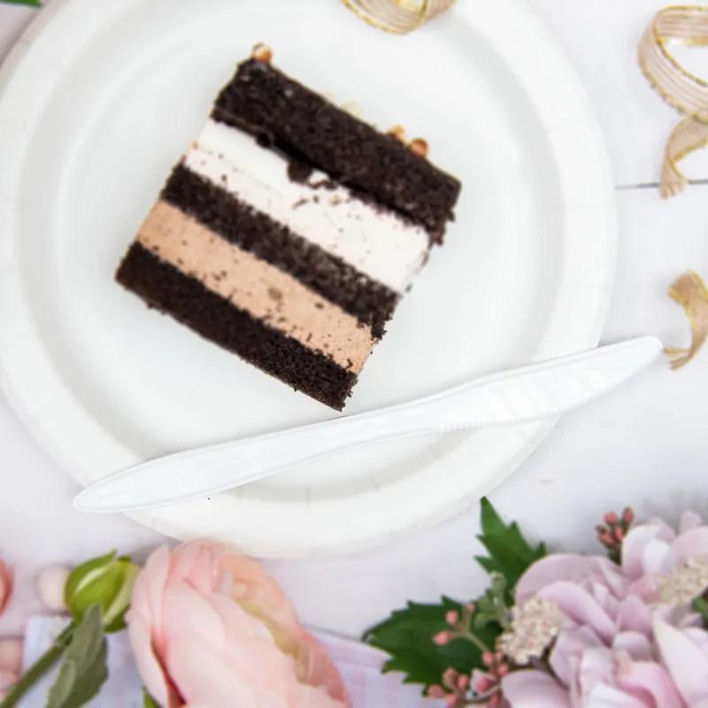 Dart® Style Setter® Knife 6.5 IN PP White Medium Weight 1000/Case