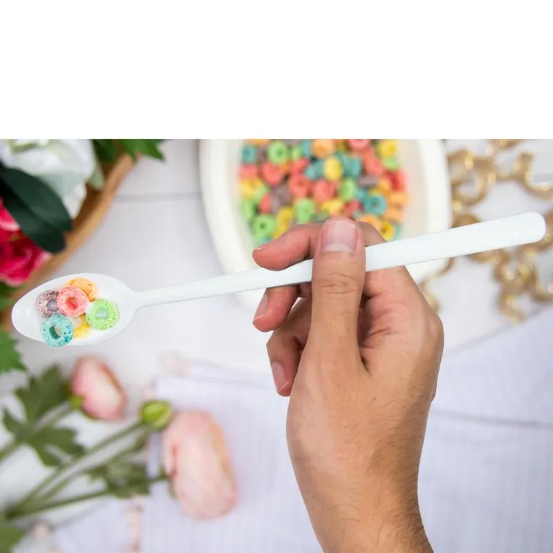 Solo® Soda Spoon 7.9X1.2 IN PS White Medium Weight 1000/Case