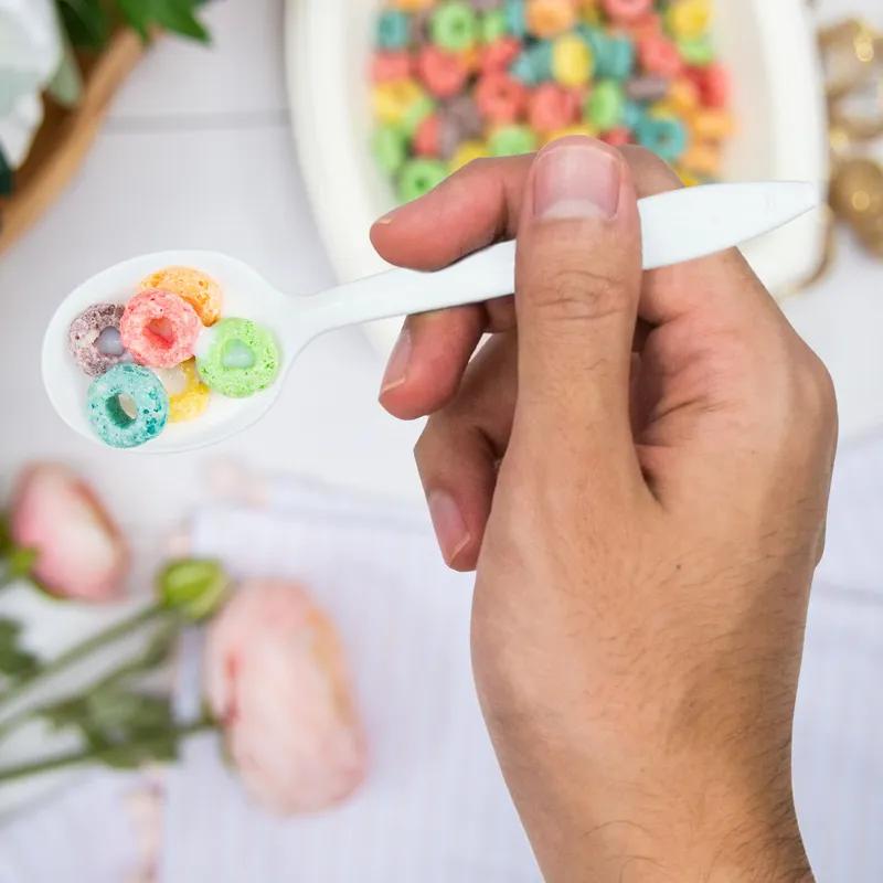 Dart® Style Setter® Soup Spoon 5.6 IN PP White Medium Weight 1000/Case