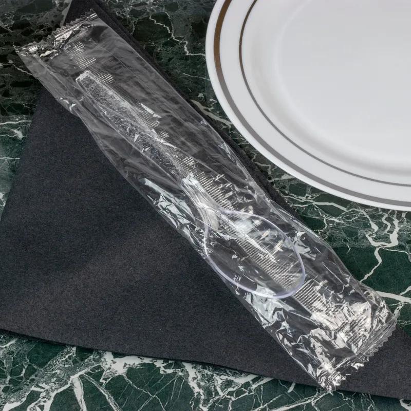 Spoon Plastic Clear Extra Heavy Wrapped 1000/Case
