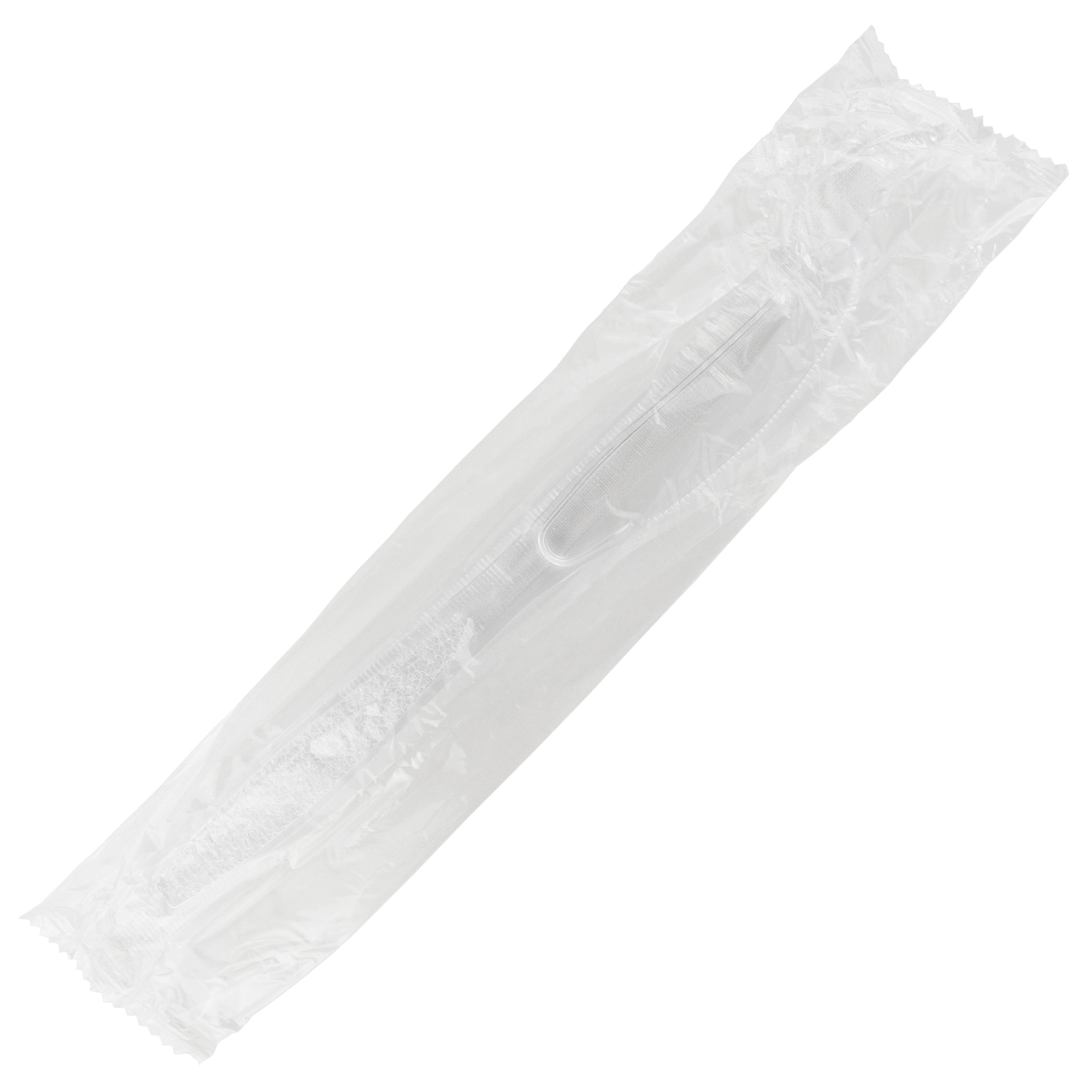 Knife Plastic Clear Extra Heavy Wrapped 1000/Case