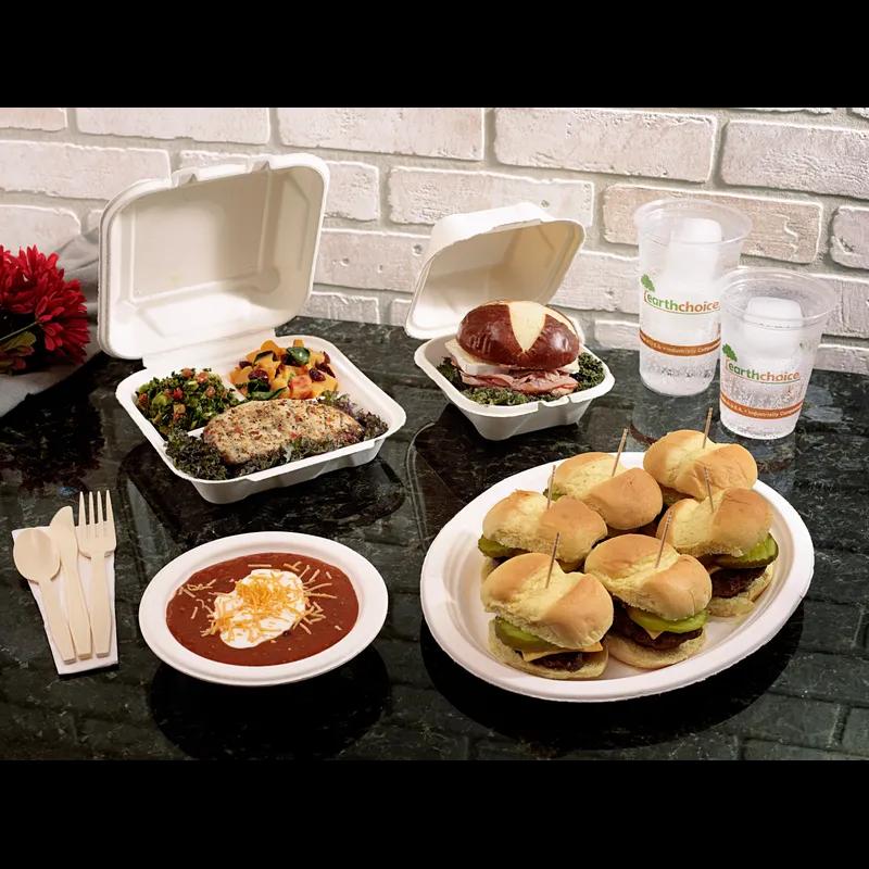 Serving Tray 7.5X10X1 IN Molded Fiber White 500/Case