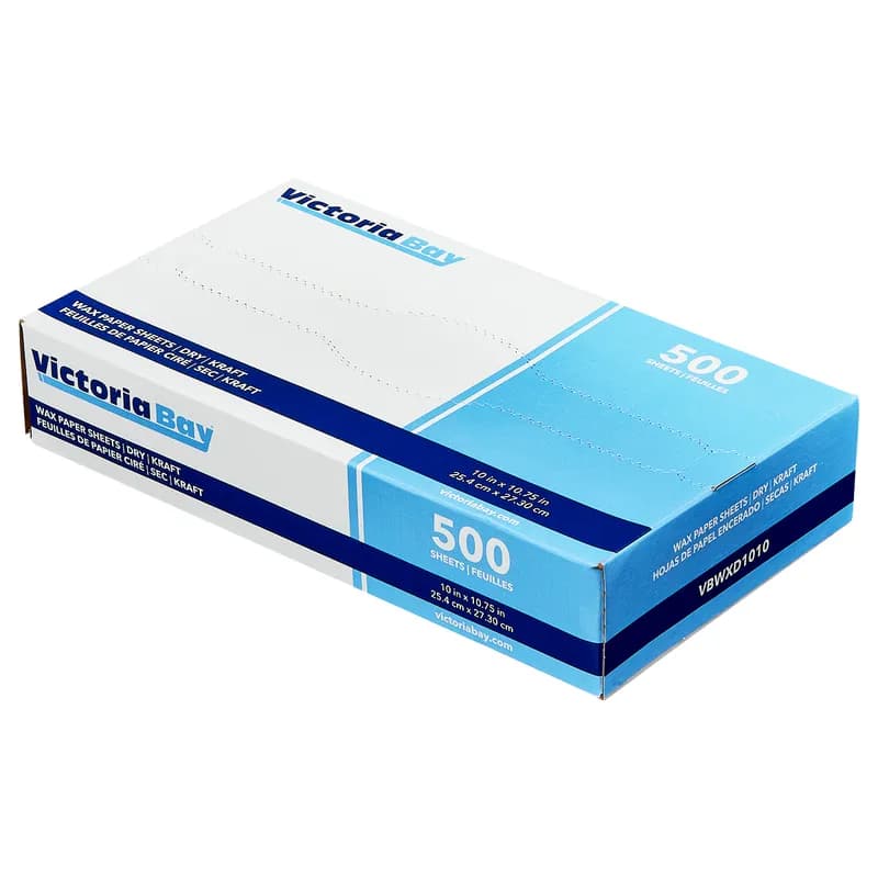 Victoria Bay Wax Paper 10.75X10 IN Kraft Dry 500 Count/Pack 12 Packs/Case 6000 Count/Case