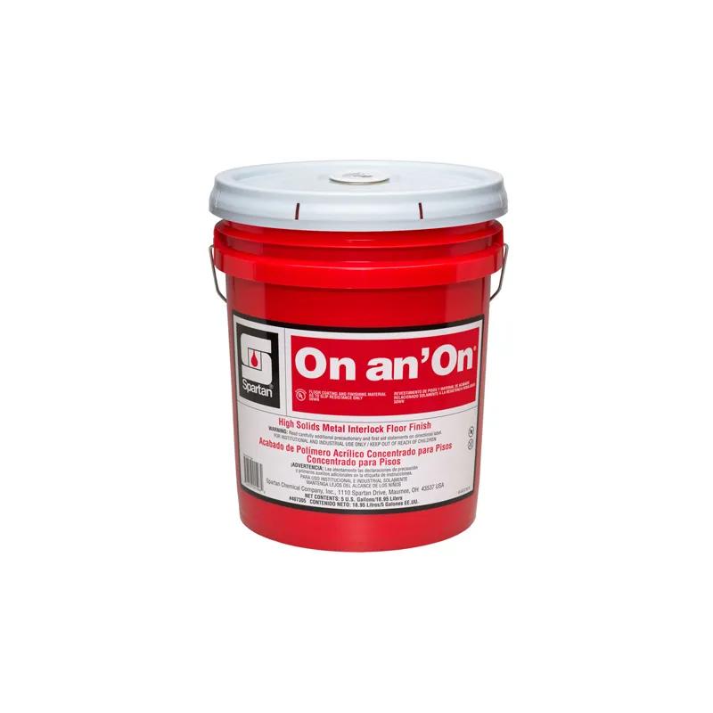 On an' On® Floor Finish 5 GAL RTU Non-Buff Metal Interlock 1/Pail