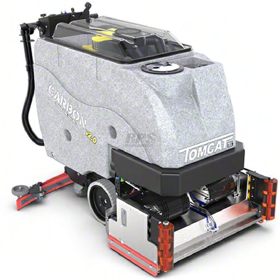 Tomcat® Carbon Floor Scrubber 29IN .75 HP 350 RPM Walk Behind Cylindrical Decks Lithium-Ion Battery 1/Each