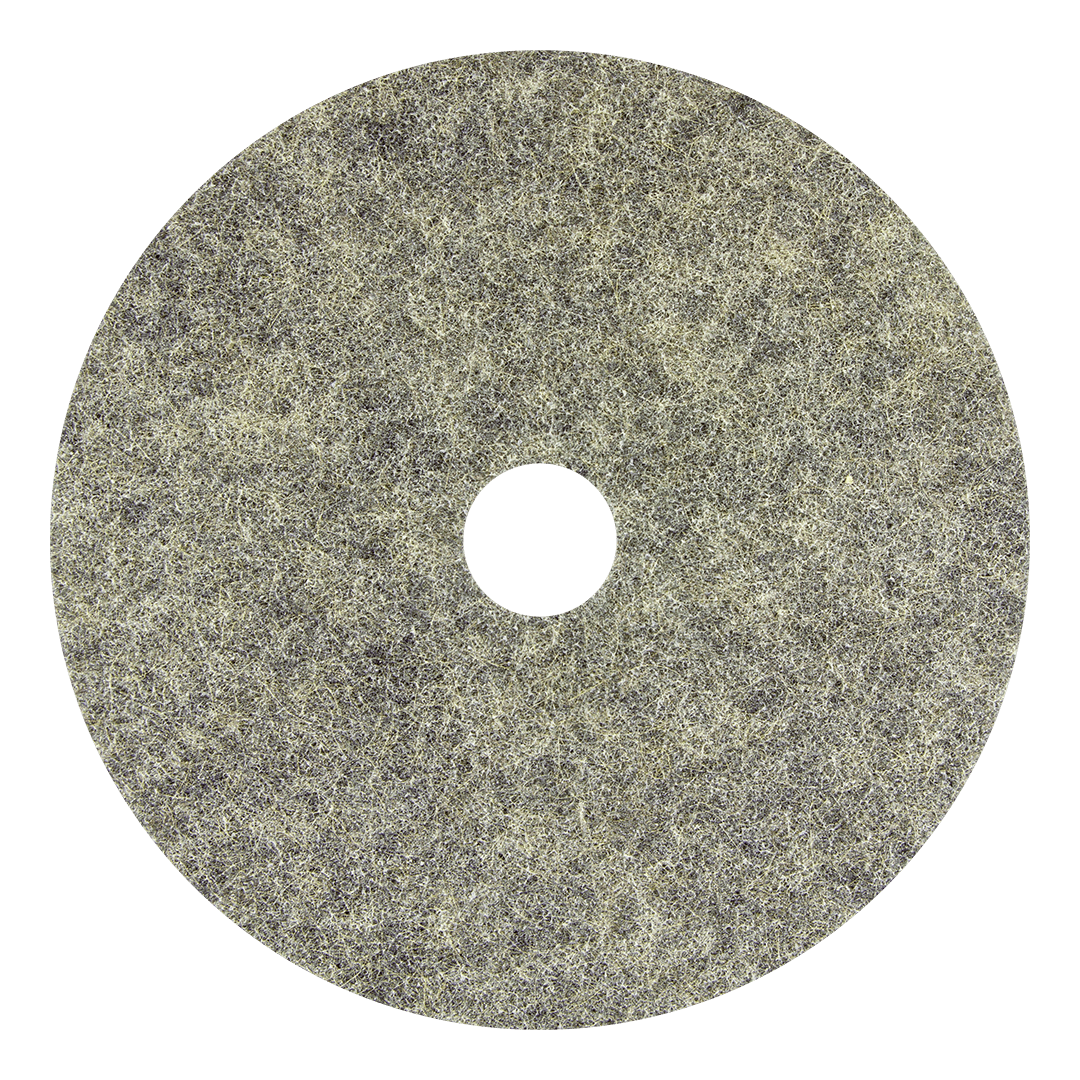 Porko Extreme Burnishing Pad 17 IN Gray Black Polyester Blend Hog Hair Ultra High Speed (UHS) 5/Case